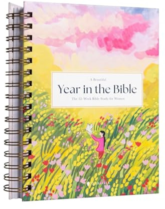 Shirene A Beautiful Year in the Bible: The 52-Week Bible Study for Women, 52 Week Christian Journal Lady Religious Notebook