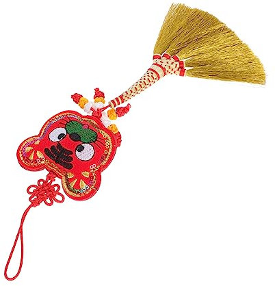 Amosfun 1 Pz Scopa Pendente Distico Ornamenti Natalizi Per Ciondolo Auto Capodanno Mini Ornamenti Natalizi Scopa Appesa Adornare Scopa Decorativa In Miniatura Panno Di Compleanno Rosso