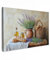 MuchoWow© Leinwand Bilder Groß 120x80 cm XXL Wanddeko Wohnzimmer Aesthetic Room Decor Deko Zimmer Wandbilder Modern Bild auf Leinwand Lavendel - Brot - Stilleben