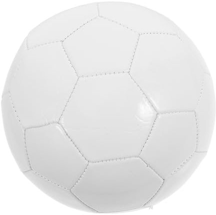 VICASKY 4 Stück Doodle Fußball Sport Fußball DIY Basteln Blanko Fußball Fußball Herbstdeko Fußballzwerge DIY Fußball Blanko Fußball Ausschnitt Mini Fußball Pvc Weiß