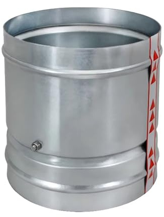Verzinkte runde Rückschlagklappe (80–300 mm) – luftdichtes Lüftungsrückschlagventil for Heizungs-, Lüftungs- und Klimasysteme(Diameter 300mm)