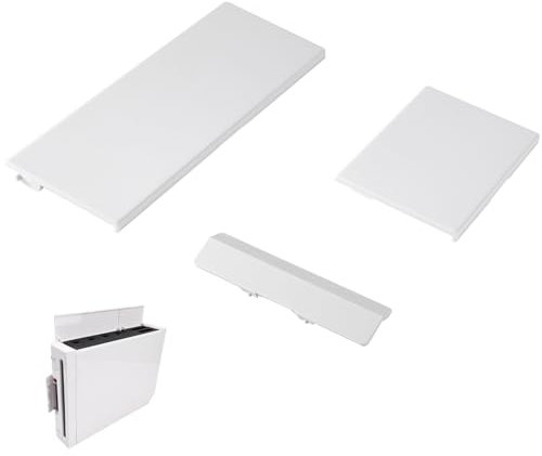 Ikpek 3 in 1 Dust Door Replacement for Wii Console, Repair Part Slot Cover for Nintendo GameCube, Repair Door for NGC Conrtroller NGC Memory SD Slot Lid