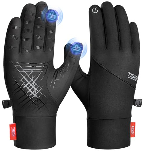 Ruixue Gloves Men Women Touchscreen Cycling Running Warm Windproof Winter Sports Unisex Elastic Lightweight Breathable Autumn