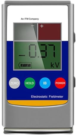 Elektrostatischer Tester, Handheld-Ionen-Balance-Messgerät mit LCD-Bildschirm, misst 0–20 kV elektrostatische Felder für Gummi, Fasern, Garn, Kunststoff, Verbundplatten