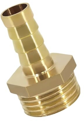 6mm OD Hose M16x1.5 Metric Male Thread Brass Pipe Fitting Coupler Connector