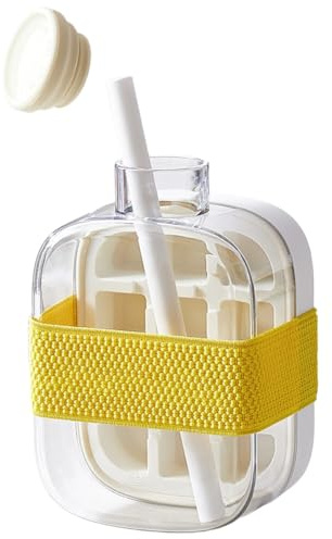 Osmond COOL Travel Cup Portable Straw Cup Summer Self-Made Water Injection Pressing Bingge Mold 500ml White
