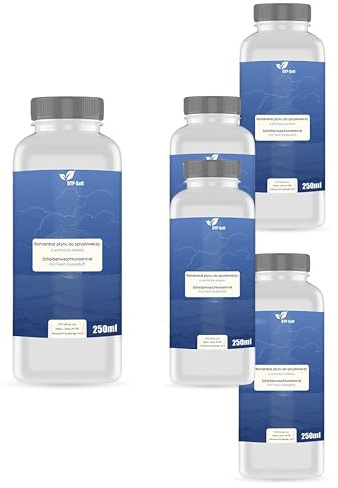 Scheibenreiniger Sommer Konzentrat 1250ml / 5x250ml /1,25L - 1:100 Mischverhältnis - Scheibenwaschkonzentrat streifenfrei gegen Insekten Schmutz Pollen - Scheibenreiniger mit Ozeanduft