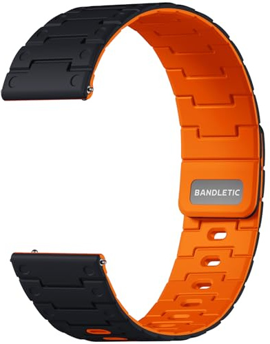 Bandletic Uhrenarmband 22mm Kompatibel mit Garmin Venu 4/3/2/Vivoactive 4 | Magnetische Armband für Forerunner 255/265, für Samsung Galaxy Watch 46mm/Watch 3 45mm/Gear S3 Classic/für Amazfit Balance