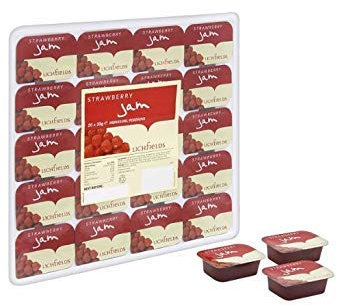 Lichfields Strawberry Jam Individual Portions 20x20g