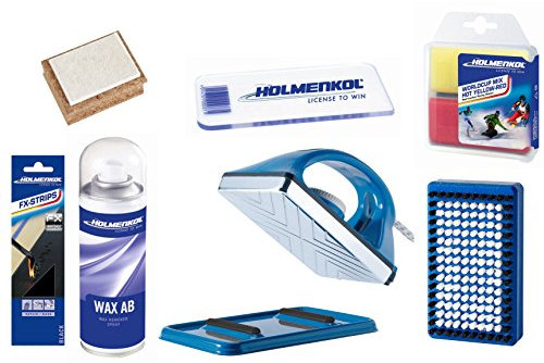 Holmenkol Profi Set Wax Ski Snowboard Nordic Wachs Pflege Reparatur 7- teilig