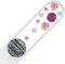 Mont Bleu Pequeña lima de uñas de cristal decoradas con cristales de Swarovski Elements, con funda de terciopelo negro | Lima de uñas artesanal de auténtico vidrio templado checo con garantía ilimitada