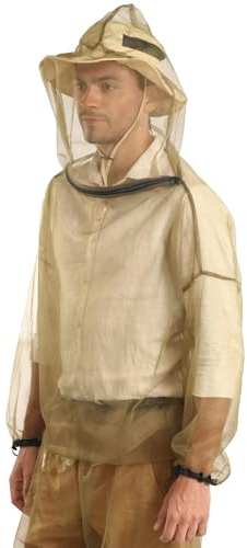 Mosquito Jacket - Bug Jacket with Hood for Men and Women - Mosquito Net for Gardening & Outdoor Protection from Bugs, Flies, Gnats, No-See-Ums & Midges