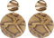 styleBREAKER Damen Statement Ohrringe mit Schlangen Muster und Stecker, Ohrhänger, Ohrschmuck 05090028, Farbe:Beige