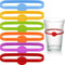 Shappy 18-Piece Silicone Drink Markers for Wine, Beer, Cocktail Glasses & Bottles - Orange, Yellow, Blue, Purple, Green, Pink - Perfect for Home Bar, Parties & Social Gatherings - Adults & Partygoers