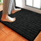 Householdfurnishing Non Slip Rubber Backed Runner Door Floor Mat Rug Indoor Outdoor Grey Brown Red (Black, 120 x 150)