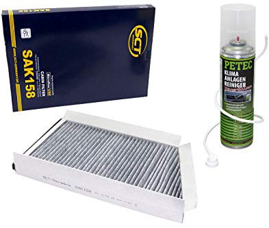 Innenraumfilter SAK158 + Klimaanlagen Reiniger PETEC
