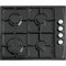 Piano Cottura 60 Cm da Incasso 4 Fuochi a Gas Luxell Lx-410 Bf Acciaio Inox Nero valvolato