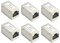 VCELINK Accoppiatore RJ45 Femmina Femmina Cat7 Cat6A, Connettori RJ45 Schermati, Connettore per Cavo Ethernet CAT7/CAT6A/CAT6/CAT5e, 6 Pezzi