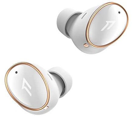 1MORE EVO Noise Canceling Earbuds, Audiophile Headphones with Dual Drivers, Adaptive ANC, Bluetooth Headphones, HiFi Sound, LDAC, Hi-Res Audio, 6 Mics, 28H Playtime, Wireless Charging, White