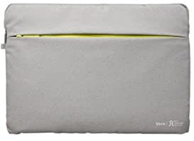 Acer Vero Laptophülle - Laptoptasche 15.6 zoll, Notebook, Tablet, Laptop Tasche, aus 100% RPET Material, Schutz vor Schmutz und Stoßschäden, Fronttasche, grau