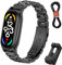 BDIG Correa Compatible para Xiaomi Mi Band 7, Pulsera de Repuesto de Acero Inoxidable Hebilla Ajustable Correa para Mi Smart Band 7 (Reloj No Incluido)