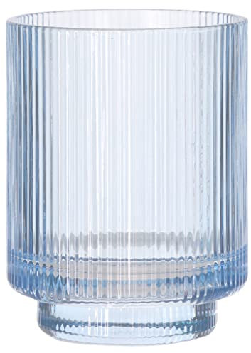 Södahl Clarity Porte-Brosse à Dents, Pot à Brosse à Dents en Verre pour la Salle de Bains, diam. 8 cm, Hauteur 10,3 cm, Sky Blue