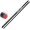 PIASSO Billard Queue 1/2, 147cm Kohlefaser Carbon Faser Ahorn Handgefertigter Snooker Queue, 3 Spitze Größe Zur Auswahl(Size:13mm,Color:Blau)