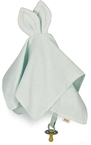 Saga Copenhagen Schmusetuch für Baby's, Baumwolle, 40x40cm | Snoppa - Mint