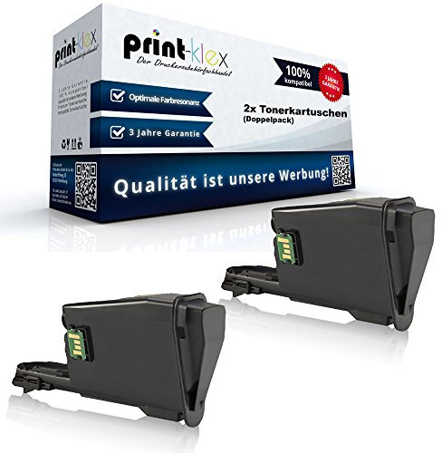 2X Print-Klex Tonerkartuschen kompatibel für Kyocera FS 1041 1220 MFP 1320 MFP 1T02M50NL0 TK1115 TK-1115 TK 1115 Schwarz Black - Office Print Serie