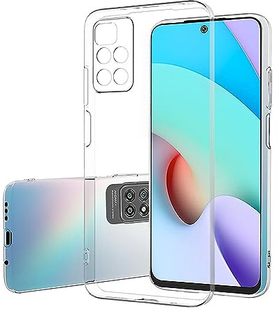 Xiaomi Redmi 10 Prime 2022 Clear Case,【Non Yellowing Design】Slim Shockproof Anti Scratch Clear Soft TPU Silicone Back Cover Clear Case