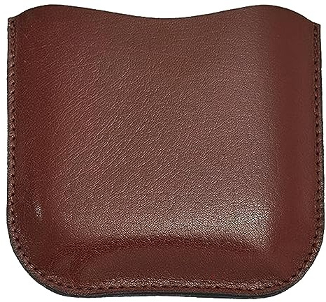 I LUV LTD Leather Pouch Brown Fits 6oz Pocket Hip Flasks Soft Leather that Protects Your Beautiful Flask from any Harm