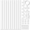 Nvanvmm 4M Electrical Cable Trunking Cable Concealer on Wall for One Cord Paintable PVC