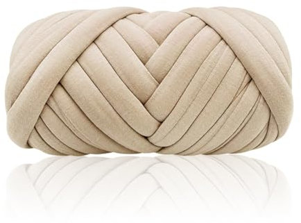 Yuragim Dicke Wolle zum Handstricken, 500g Länge 25M Sperrige Armstricken Chunky Yarn zum Häkeln, DIY Hand Chunky Strickdecke für Sticken Werfen Sofa Decke (Khaki)