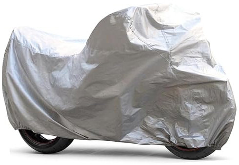3X Universal Motorrad Abdeckplane Outdoor - ca. 220 x 95 x110 cm - Zubehör Motorradabdeckung Motorradplane Roller als Plane zur Abdeckung - Winterfest & wasserfest