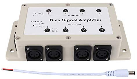Tsadeer Dc12-24V 8 Kanäle Ausgang Dmx512 LED Signalverteiler Verstärker Splitter Verteiler für Haushaltsgeräte