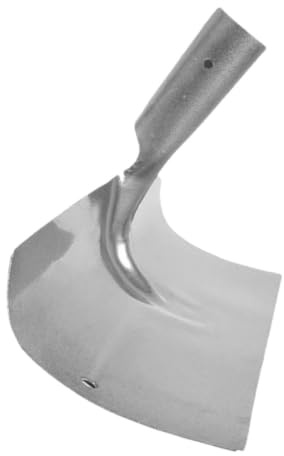 Pala Práctica para Limpiar Estiércol de Acero al Carbono Medio | Color Plata, Gran Superficie de Recogida, Limpieza Potente para Uso Diario y Centralizado de Residuos