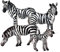 Vaguelly 4 Stück Zebra-Modell-Spielzeug spaß Spielzeuge kinderl Wildlife Imagination Raupe Hundespielzeug Kinderspielzeug Kinderwagenkorb für unter den Kinderwagen Modelle fest Dekorationen
