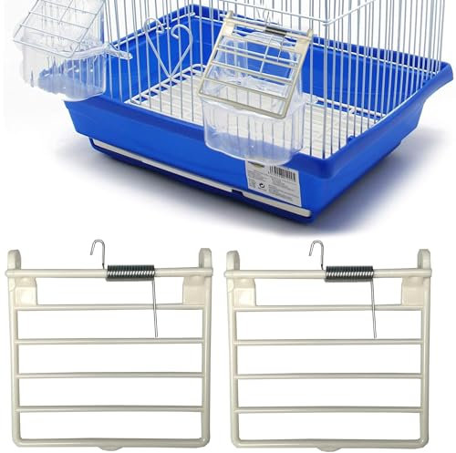 DHER Taubenkäfigtür Hängende Vogelkäfigtür Vogelkäfig-Federtür, Vogelkäfig-Futtertür, Taubenkäfig-Tür, Mini-Kunststoff-Vogelhaus-Tür, Einweg-Ersatztür, leicht abreißbar