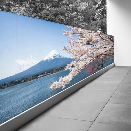 Lumalea Brise Vue Trompe l'oeil - 80x220 cm - Le Mont Fuji au Bord de l'eau 3617689699851