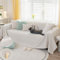 Royhom Kratzschutz Sofa Katze, Chenille Couch Überzug Wasserdicht, Sofaschoner rutschfest, Sofa Überzug Ecksofa, Sofabezug L Form, wasserdichte Decke, Couch Überwurf Beige, 300x180 cm