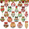 Meanju Diamond Painting Weihnachtsanhänger 20 Stück, 5D Weihnachtsball Schlüsselanhänger, Bastelset DIY für Kinder
