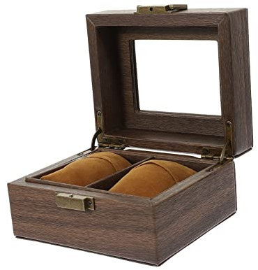 Holibanna Scatola Per Orologi Legno Con Cuscino Organizer Per Bracciali e Orologi Design Elegante Per Donne e Supporto Espositivo Durevole e Pratico