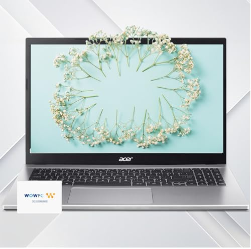 acer Ordinateur portable Aspire Premium | Écran FHD 15,6 | AMD Ryzen 7 5700U (Beats i7-1250U) | 64 Go de RAM | SSD 4 To | Longue durée de vie de la batterie | Design élégant | Port Ethernet | Windows