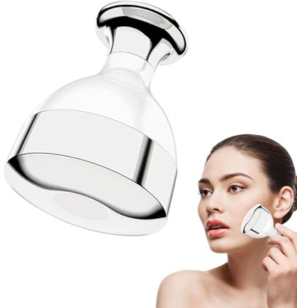 Ice Face Roller, Ice Hammer Facial Tool, ABS, Aluminum Alloy Comfortable | Icy Small Shape Roller for Lightening and Brightening Skin, Ideal for Home, Business Trip, and Dormitory Use, 5x5x6cm