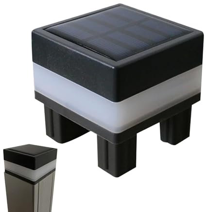 Generico Luci Per Capitello - Luci Per Esterno Impermeabili Con Pannello Solare | Decorazione Per Recinzione Giardino Terrazza Ringhiera Balcone