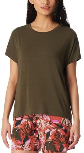 Schiesser Damen Schlafshirt Kurzarm Modal - Mix + Relax