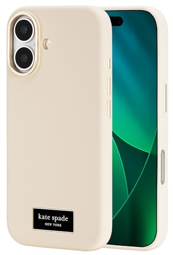 Kate Spade New York iPhone 17 Case - Compatible with MagSafe - Designer Phone Case - Icon Perfect Beige