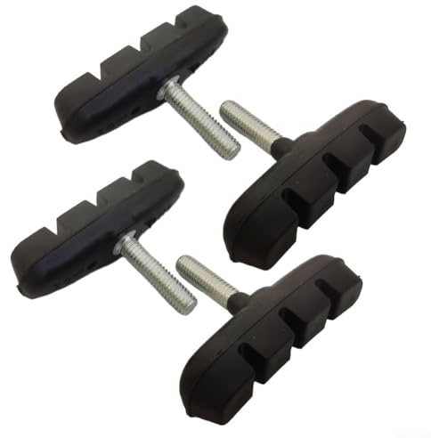 Besttoolifes Cantilever-Bremsbacken, 55 mm, für Pfostenbeläge, langlebig, leicht, schwarz, Gummi und Schuhe für gewindelose Bremsen, Rennräder, stabil, Allwetter