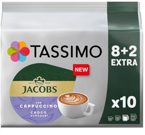 Tassimo Jacobs Cappuccino Choco Coffee Pods x10 (Pack of 1)