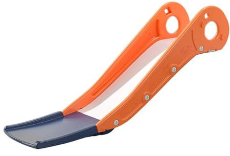 Amagogo Toboggan d'intérieur pour canapé, utilisable avec les lits, les escaliers, les tables de chevet et les escaliers, toboggan élargi pour enfants, Orange